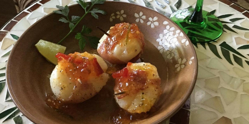 Juicy Scallops With Lime Sauce